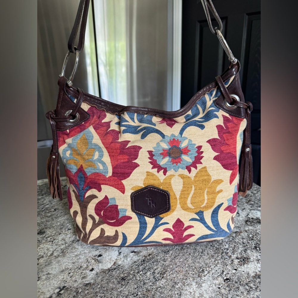 TWIN M Custom- one of a kind bag. Made in Sheridan WY. Multicolor Floral purse
